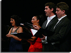 v.r.n.l. Blanca-Esther Moreno, Michaela Bregantin, Stefano Zilio, Clemens Morgenthaler